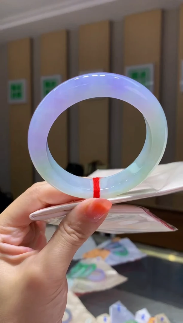 未镶嵌手镯翡翠-Q217 圈口55.8