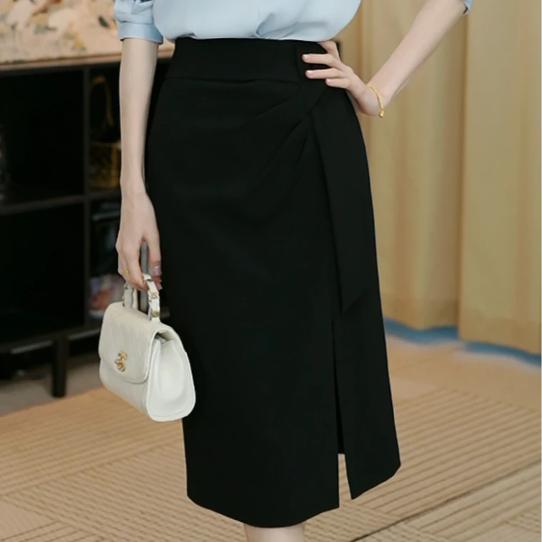 YJ【寻意】气质丽人半身裙显瘦高腰时尚修身长裙WS139