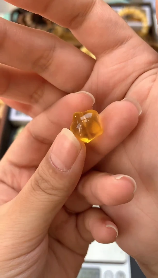 【闪购商品】琥珀珠宝奇石未镶嵌005琥珀蜜蜡花粉