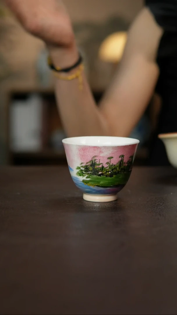 杯景德柴烧手作多人瑕疵