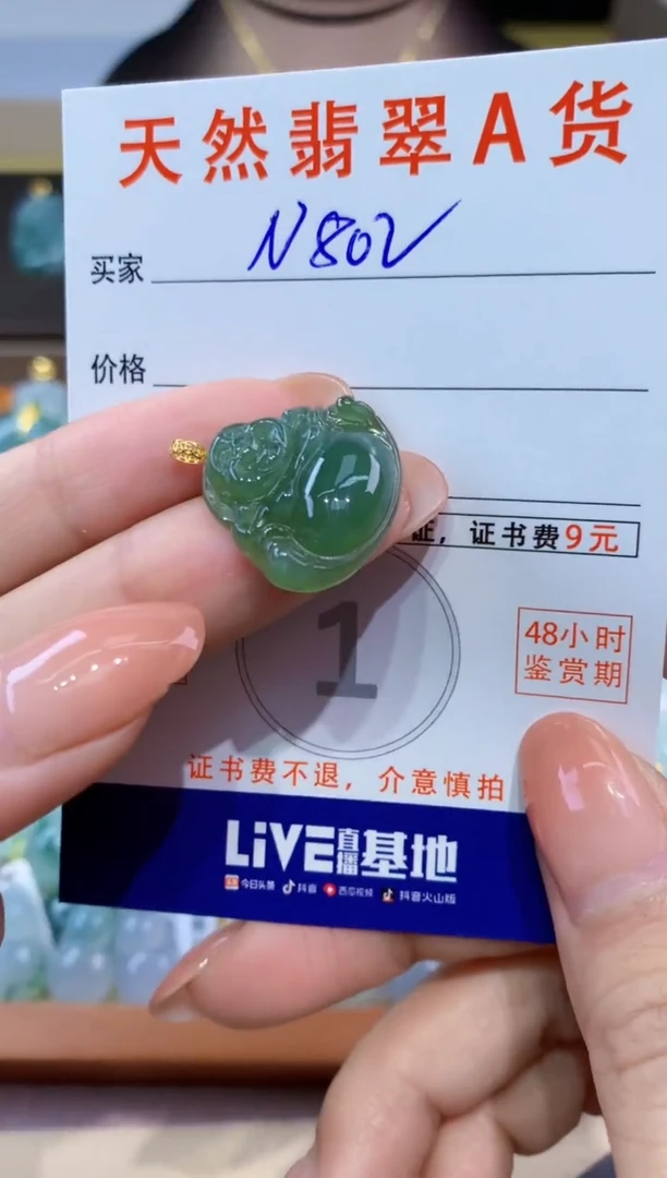 翡翠未镶嵌颈饰天然缅甸a货翡翠