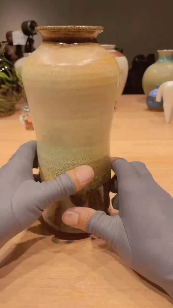 瓷片摆件木器瓷器置物