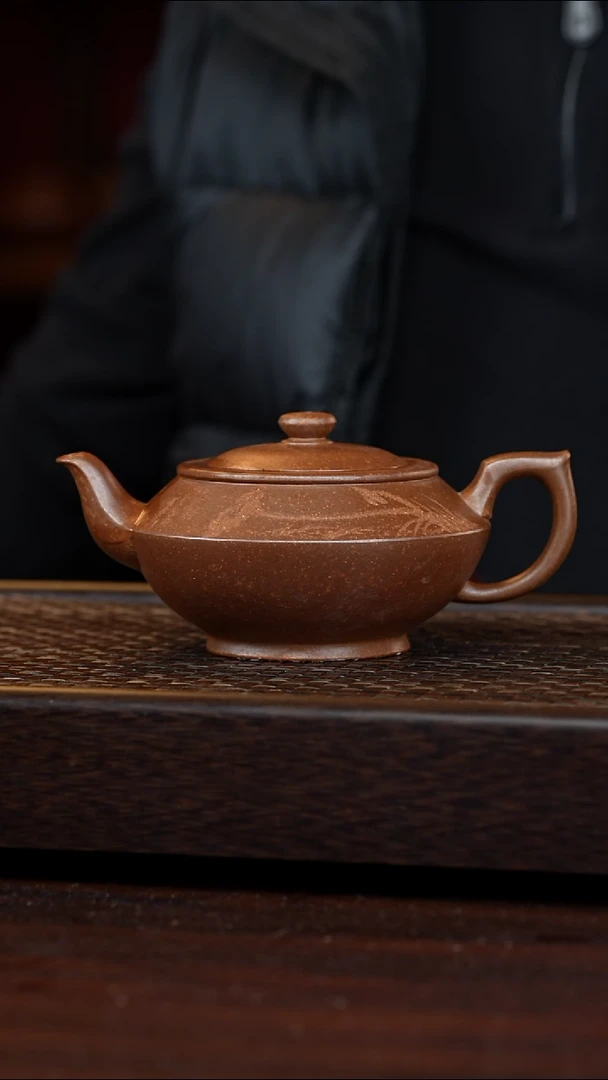 茶壶紫砂丹壶溢香紫砂壶微瑕350cc