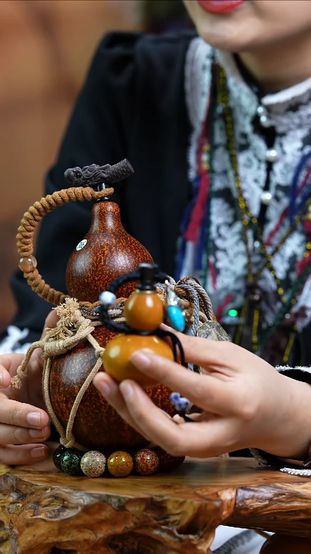 【闪购商品】366—光岳葫天然大漆酒葫芦不含漆珠