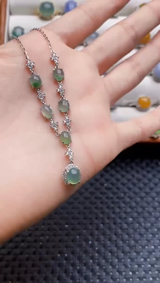 银S925镶嵌戒指翡翠8367