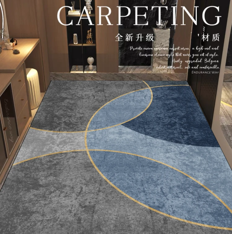 山海-412【100x120】硅藻泥门口地垫进门入户耐脏防滑垫家用