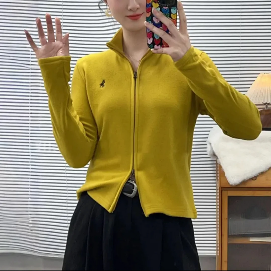 25春季德绒两穿上衣时尚简约轻奢打底外穿女