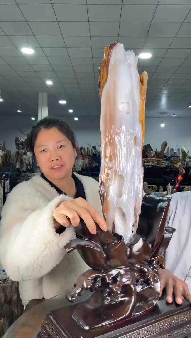 【闪购商品】硅化玉摆件未镶嵌65