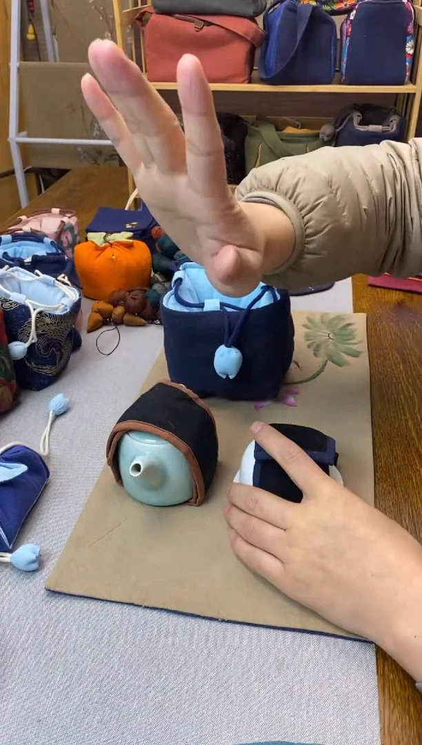 咖壶条+蓝盖碗条+蓝色大号斗金