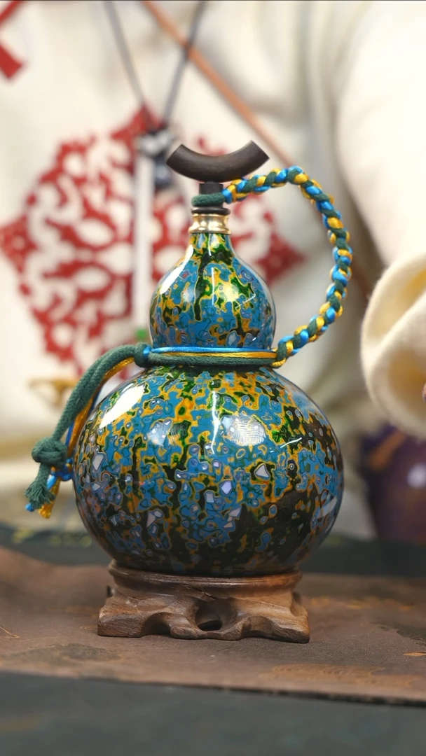 【闪购商品】RC174漆艺酒葫芦不包手串及旋转底座