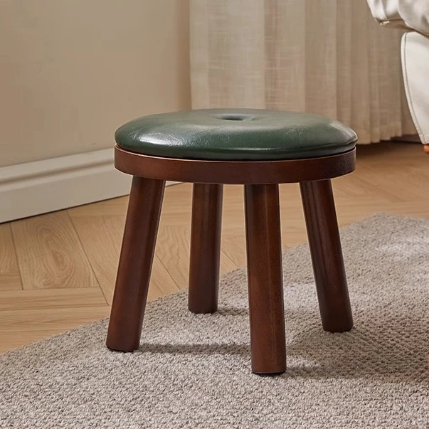 睿帆 凳子实木小凳子换鞋凳小板凳凳子家用方凳木凳沙发凳 橡胶木