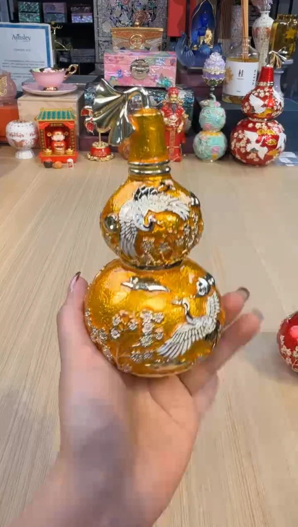 73七宝金色小号仙鹤葫芦
