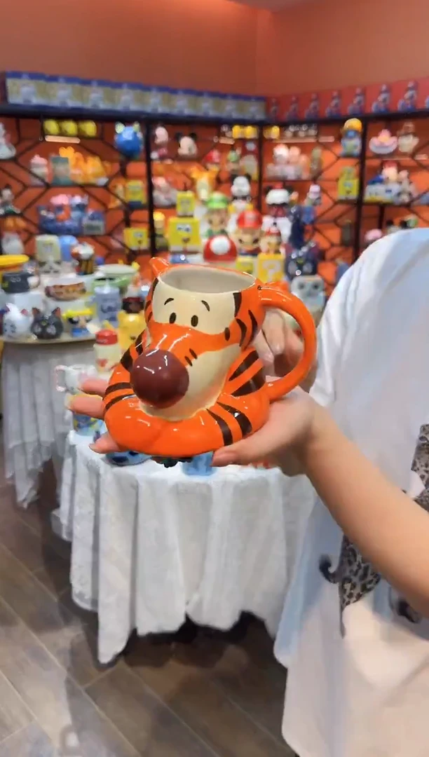 瓷片@@跳跳虎杯子陶瓷杯