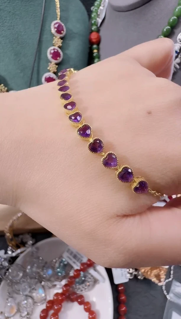 银S925镶嵌手链水晶手链