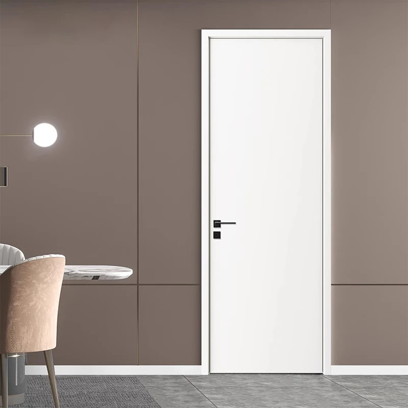 烤漆实木多层门极简卧室门套装门房门卧室门室内门家用卧室门房间