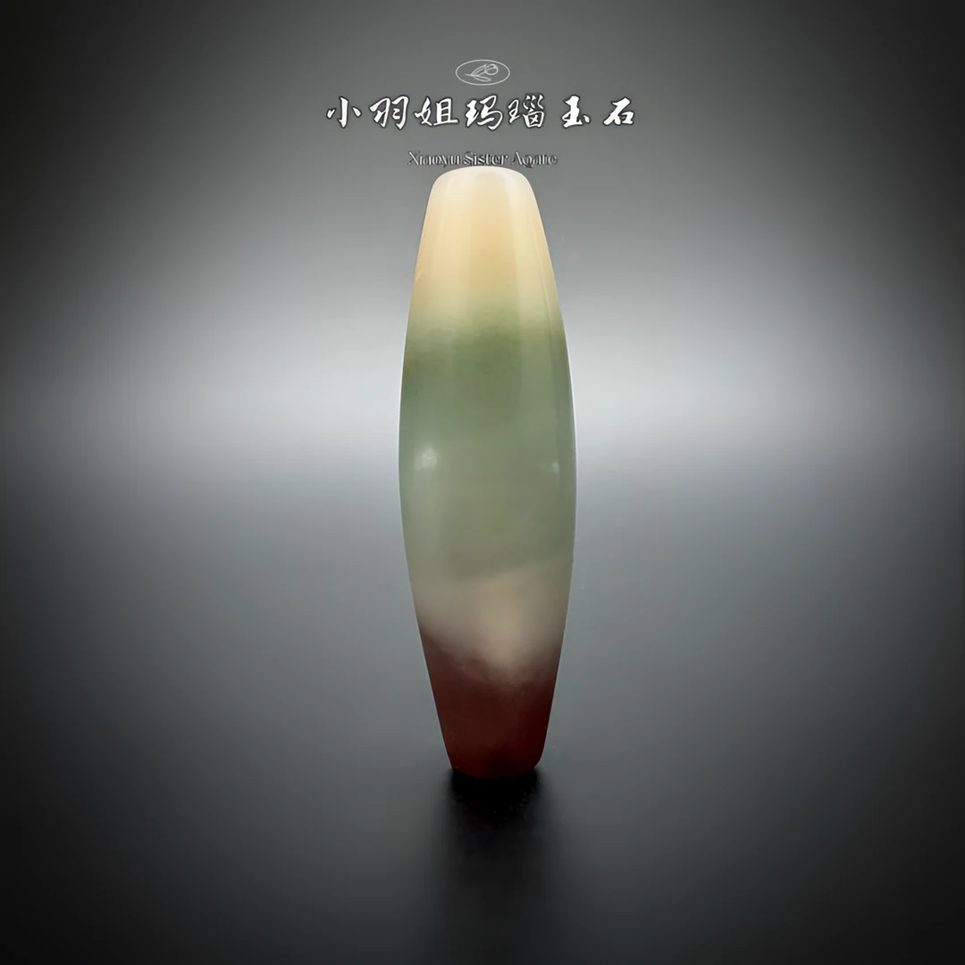 天然玛瑙多彩玛瑙勒子 彩虹珠吊坠锁骨链 尺寸47*14