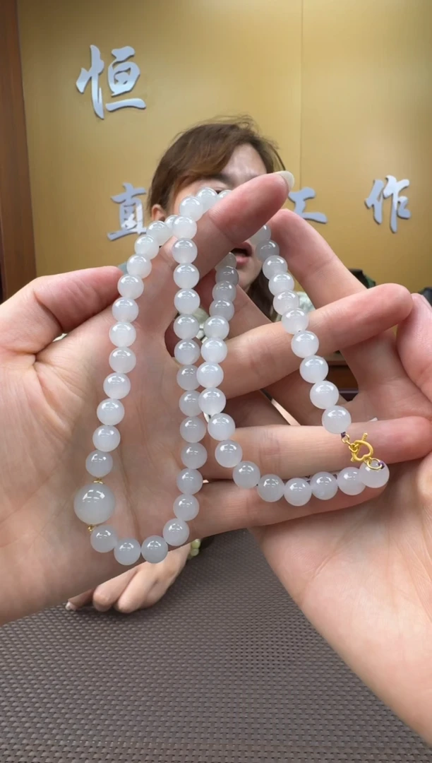 和田玉未镶嵌颈饰项链7-8