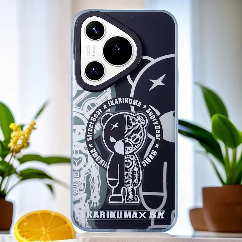 BK原创适用华为pura70Ultra手机壳小黑熊pura70Pro磁吸原创保护壳