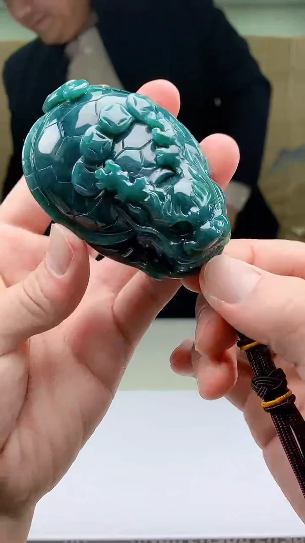 【闪购商品】定制翡翠未镶嵌4969bb-毛货挂件94