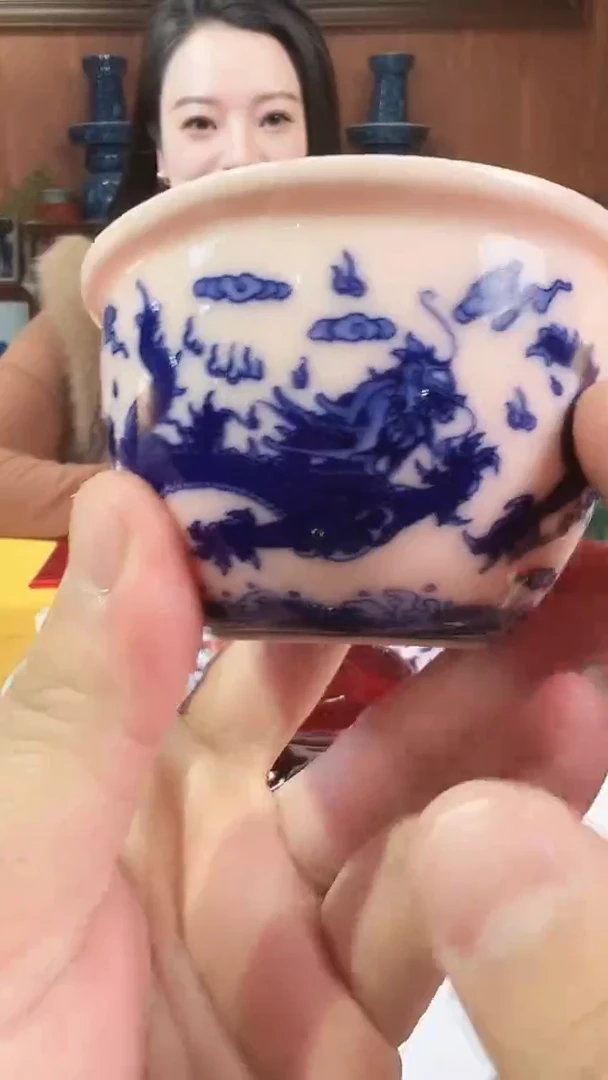 摆件陶景德镇陶瓷青花摆件4