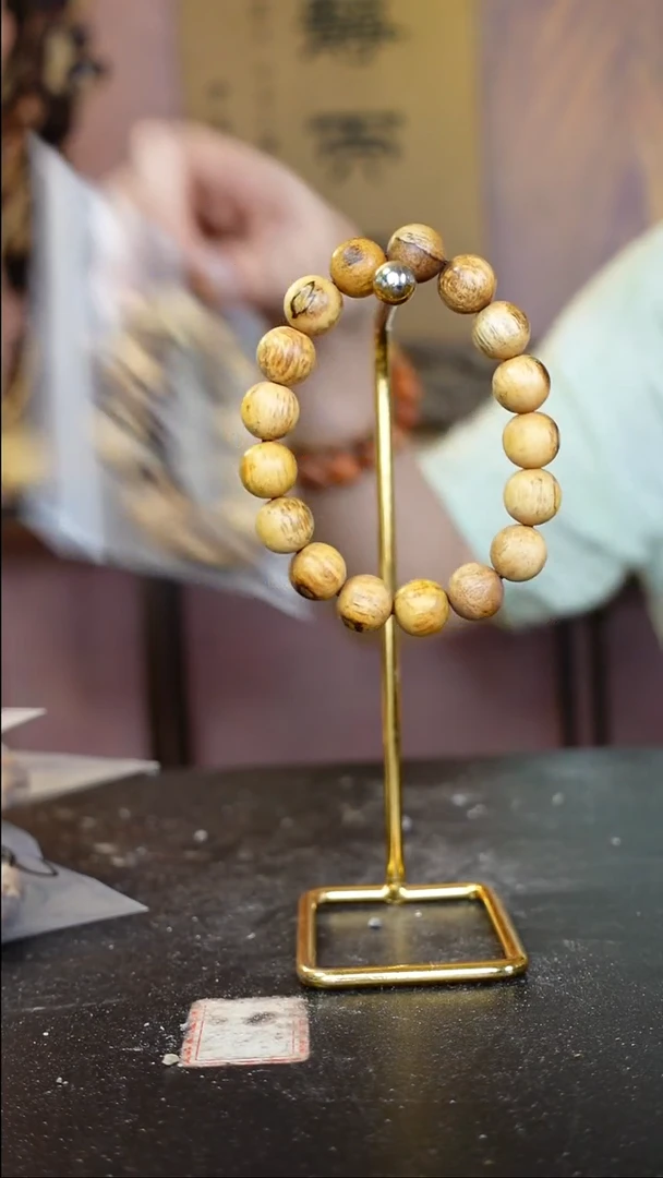 木开**赢海南天然野橄榄香1.2圆珠单圈花珠