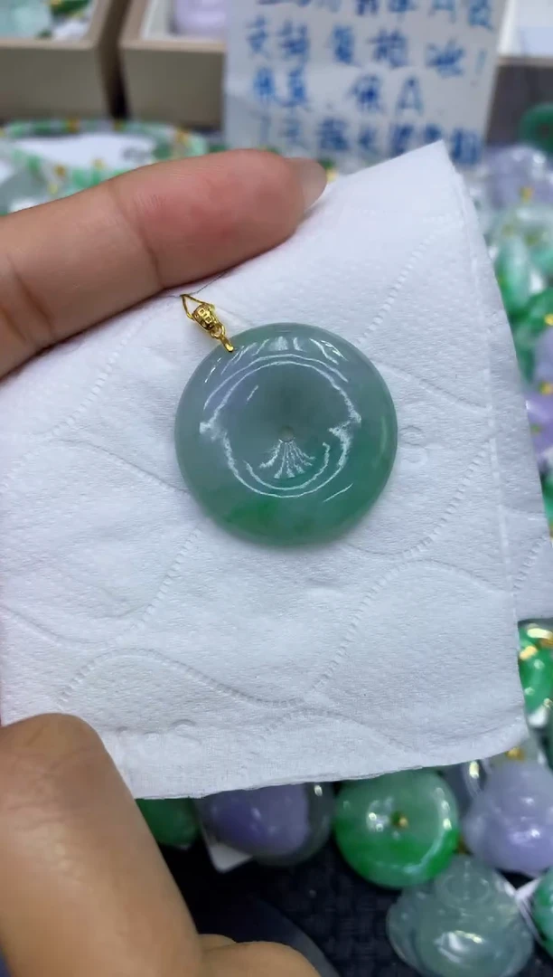 颈饰未镶嵌翡翠天然缅甸A货翡翠