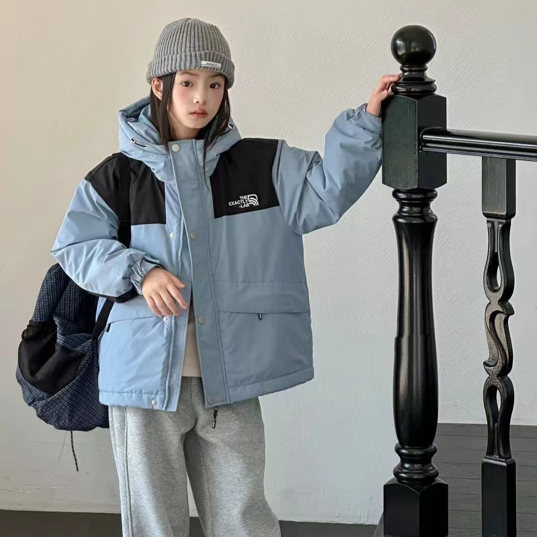 草莓香蕉【25年秋冬新款】1073亲子拼色加厚抗风百搭棉服