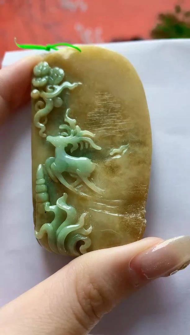 未镶嵌定制翡翠4868jw-毛货挂件152