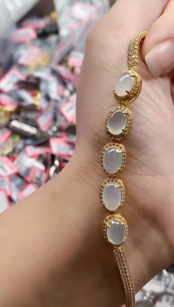 银S925镶嵌戒指翡翠天然A货缅甸翡翠