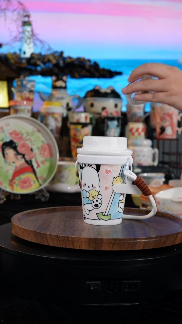 陶瓷便携款手工手绘景德镇陶瓷