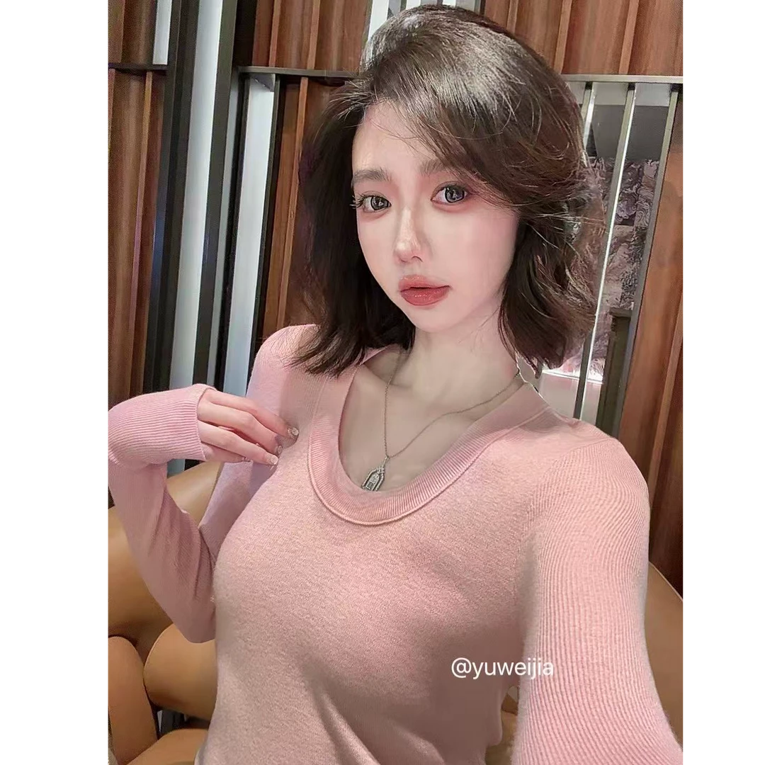 『GTYU』100%绵羊毛 超细腻 18针60支3股纱线 毛针织打底衫   6001