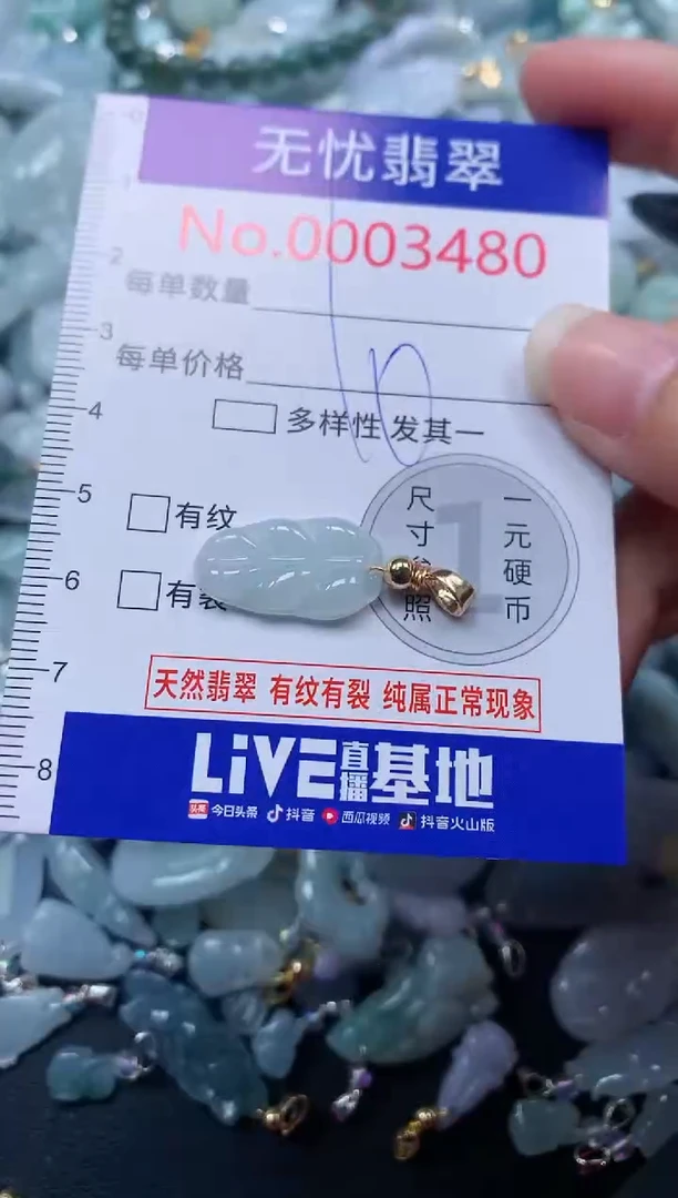 颈饰未镶嵌翡翠3480