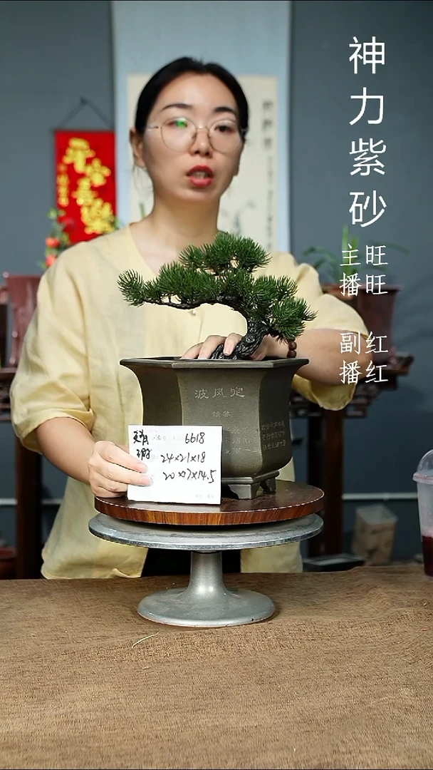 紫砂花盆6618 瑕 紫砂花盆紫砂