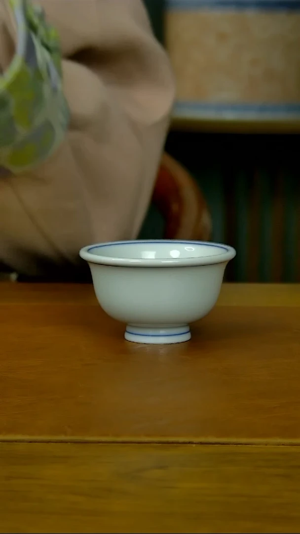 【闪购商品】陶瓷白胎小压手杯（柴窑）