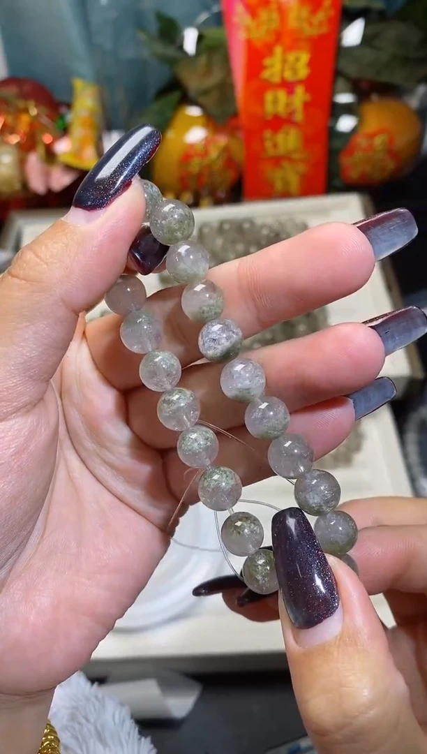 【闪购商品】烟晶手链未镶嵌抹茶绿幽灵115