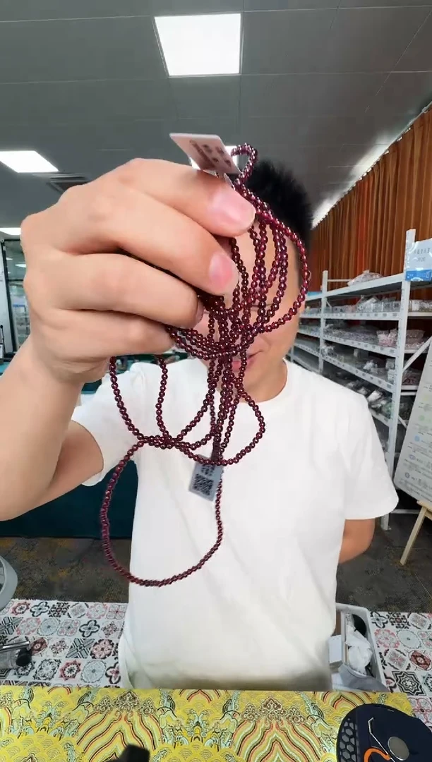 手链未镶嵌石榴石CK662 约3mm多样式发一件