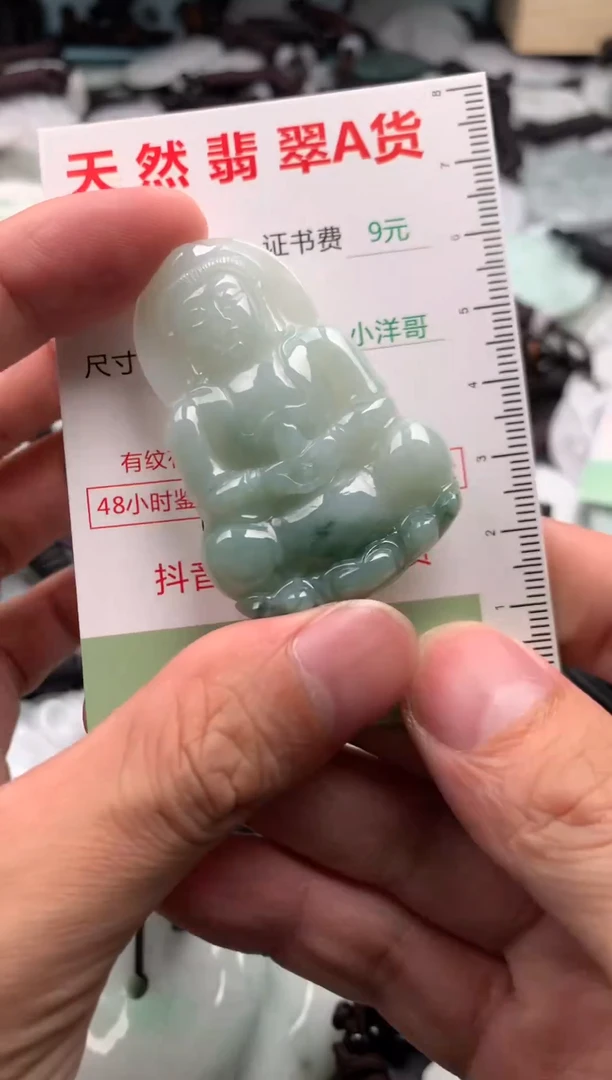 翡翠未镶嵌吊坠(不含链)1