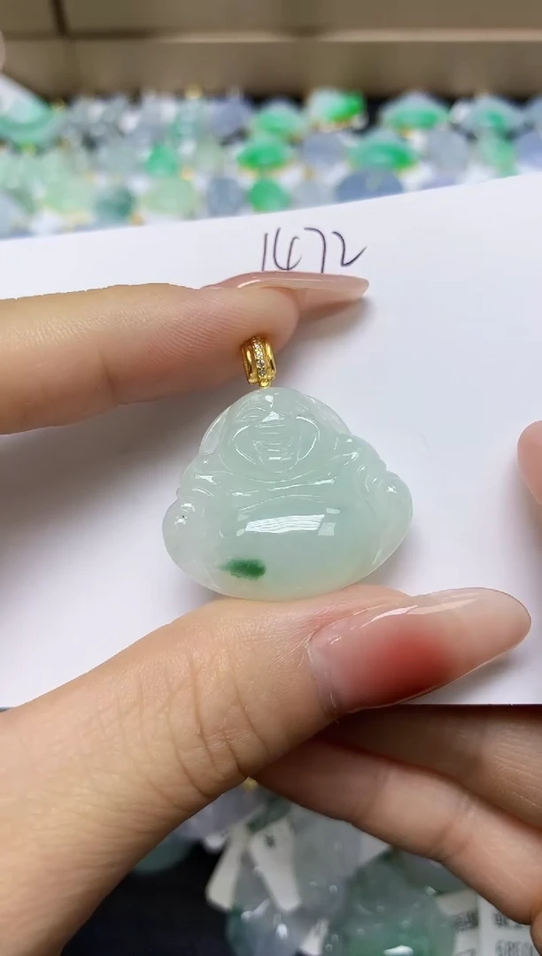 翡翠未镶嵌颈饰 天然缅甸翡翠A货