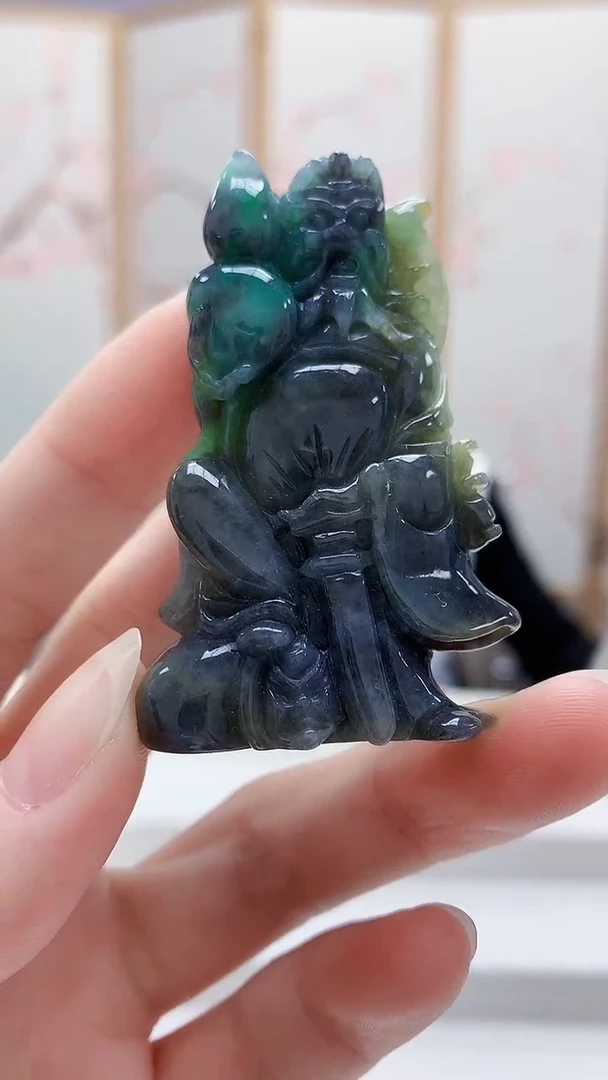 未镶嵌定制翡翠5160ry-毛货挂件78