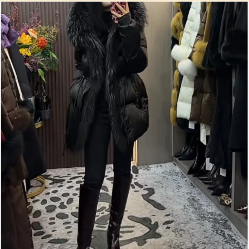 2025冬季新款潮流韩版爆款网红洋气中长款外套淘SD