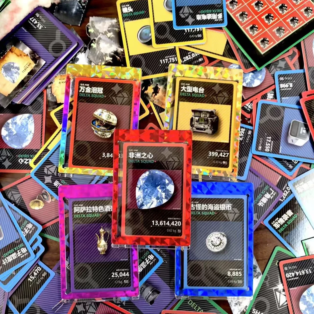 三角洲行动拍收藏卡送哈夫币发送精美卡片纯绿跑刀