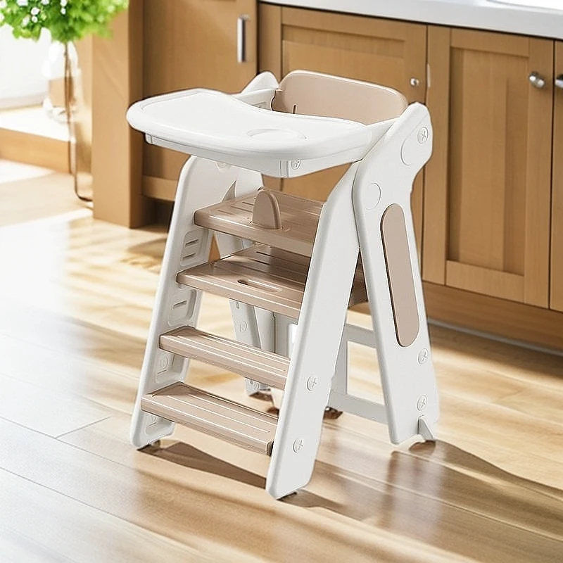 儿童餐椅折叠成长椅家用婴儿吃饭高脚餐桌椅宝宝踩脚椅脚凳二合一