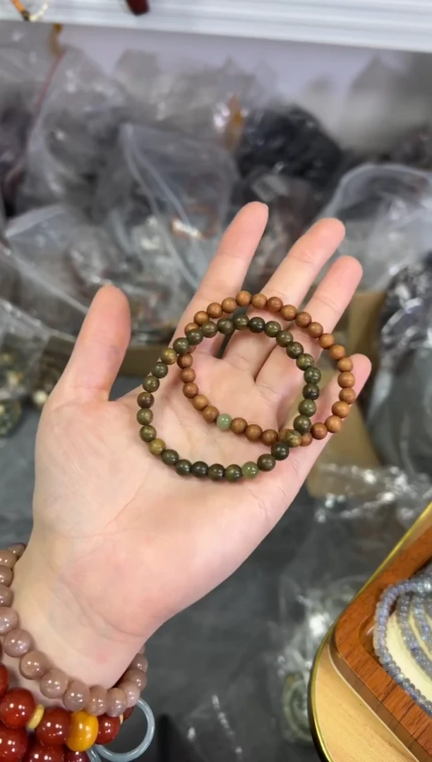 【闪购商品】檀香木手串未镶嵌老檀香木绿檀木和田款[220]