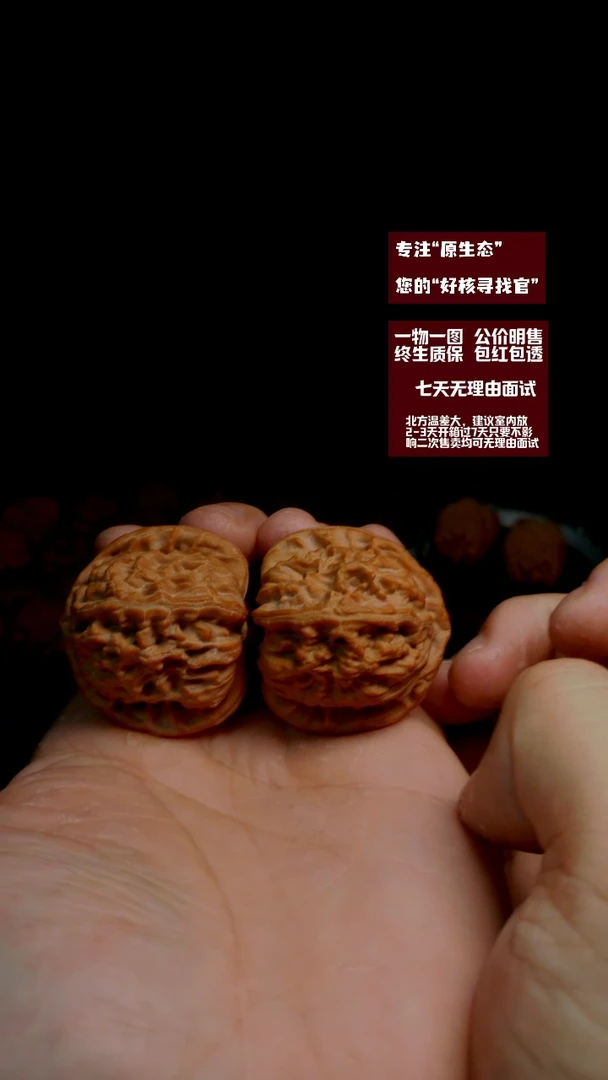 把件文玩核桃文玩核桃三角正桩三角白41