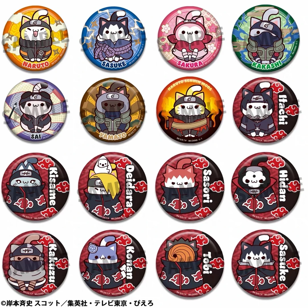 【正版日谷】火影忍者忍喵吧唧二弹/贴纸/亚克力贴纸盲盒【主播代拆】