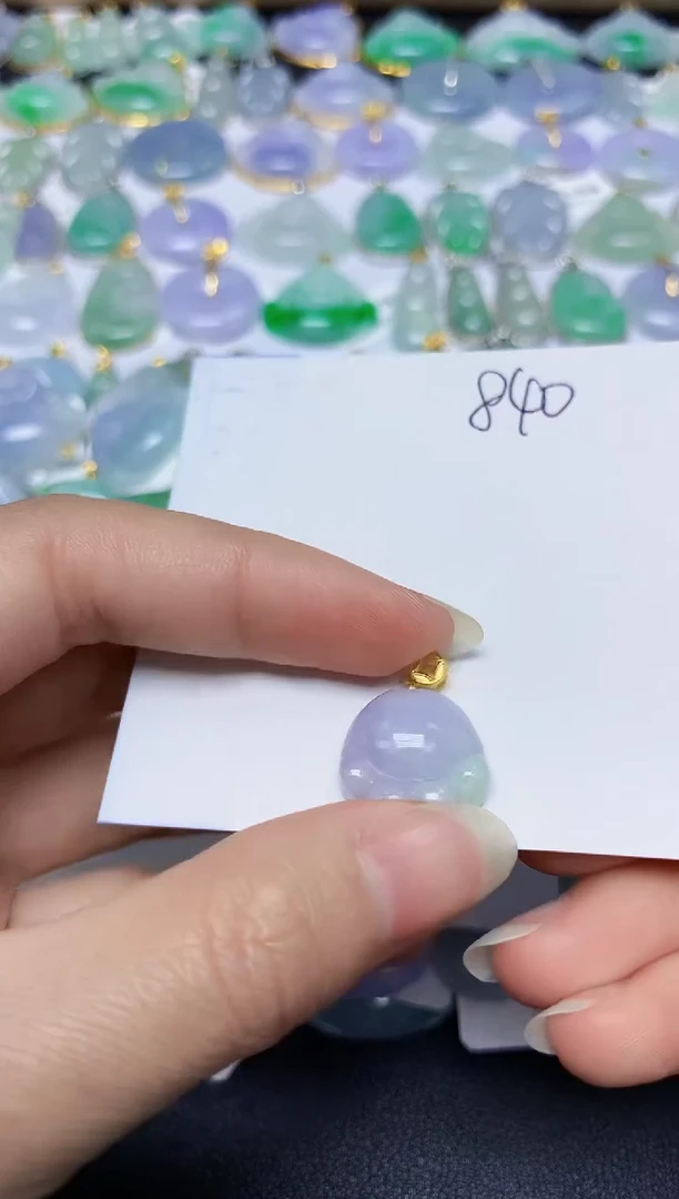 翡翠未镶嵌颈饰天然缅甸翡翠A货