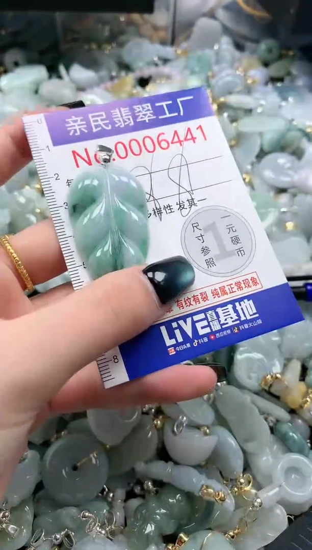 翡翠未镶嵌吊坠(不含链)6441