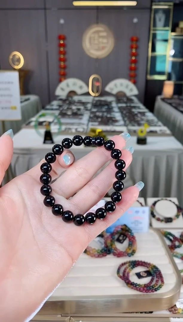 未镶嵌老矿碧玺单圈手串8mm+碧玺多样性发一条mz