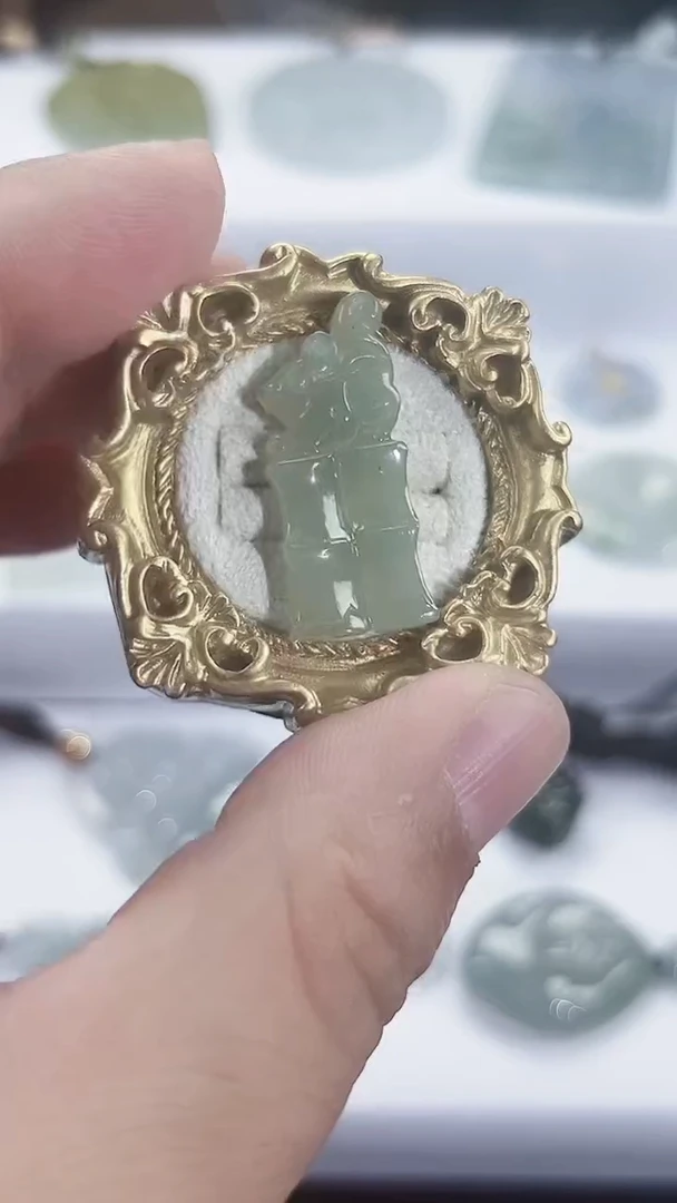 颈饰未镶嵌翡翠天然缅甸A货翡翠