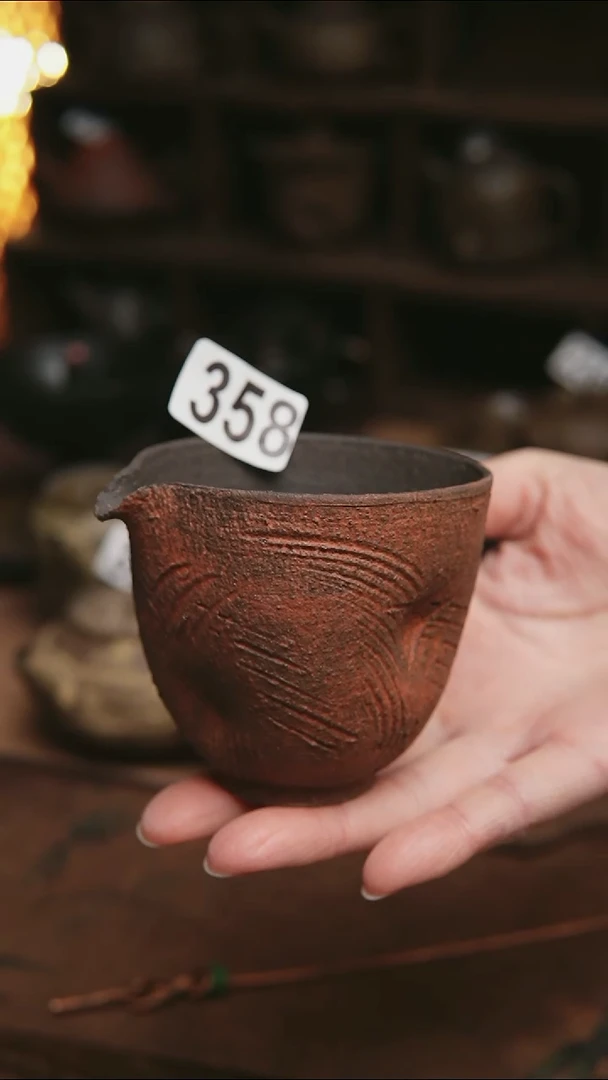 358号紫砂全手粉引公道130毫升